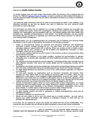 Health Information Consent Form