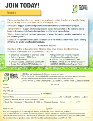 Indiana Soybean Alliance Membership Application