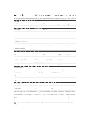 Multifamily Loan Application