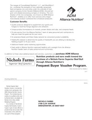 ADM Alliance Nutrition Voucher Program Application