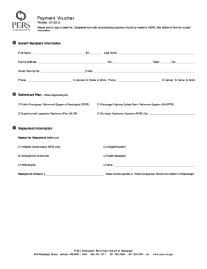 Mississippi Payment Voucher
