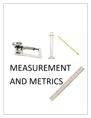 Metric System Measurement Worksheet