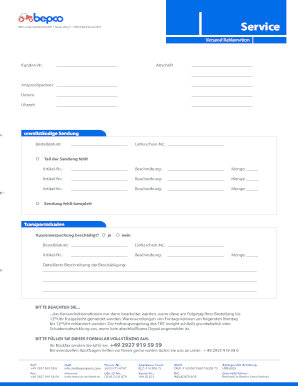 BEPCO Deutschland Versand Reklamation