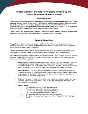 Progress Report Format for Projects Funded by the Coastal - crrc unh