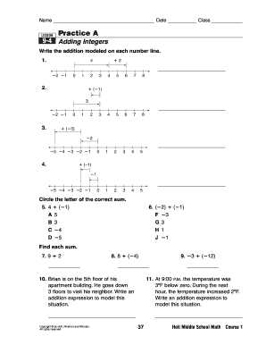 Math Practice Worksheet