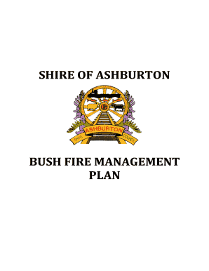 BUSH FIRE MANAGEMENT PLAN - ashburtonwagovau