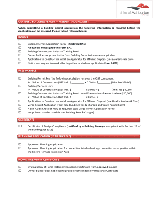 Residential Building Permit Checklist