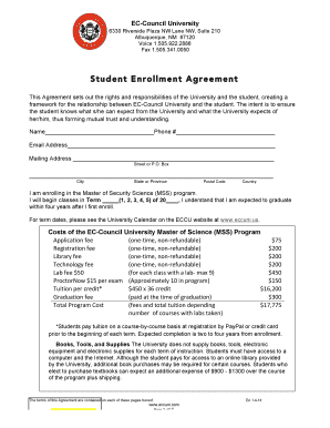 Student Enrollment Agreement