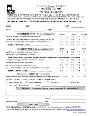 Fillable Online Activity Form WEB-Brochure Fax Email Print - pdfFiller