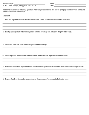 Tom Sawyer Study Guide