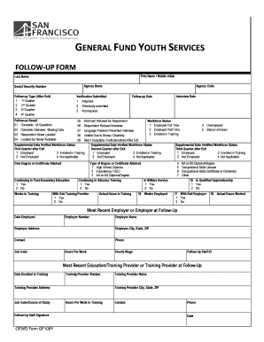 No response letter sample - GF Youth Follow-Up - workforcedevelopmentsforg