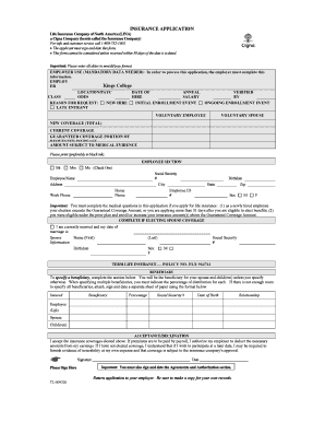 Life Insurance Application Form