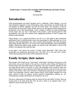 Fillable Online Family Scripts: A Concept which can Bridge Child ...