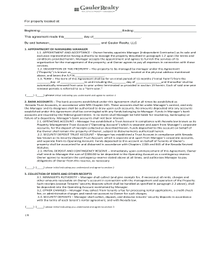 Property Management Agreement