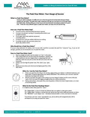 Asthma Self-Management Plan