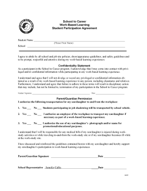 Student Participation Agreement