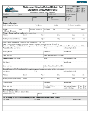 Student Enrollment Form