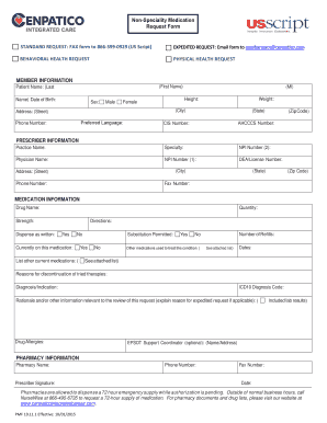 Non-Specialty Medication Request Form