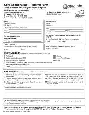Care Coordination Referral Form