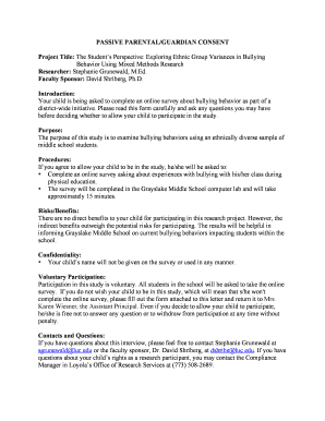 Passive Parental Guardian Consent