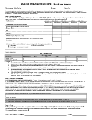 Wisconsin immunization records - Immunization Record Spanishdocx - beaverdam k12 wi