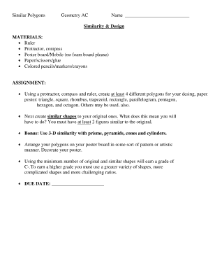 Geometry Similar Polygons Assignment