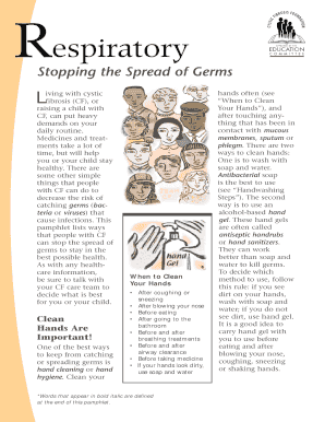 Fillable Online Stopping the Spread of Germs Fax Email Print - pdfFiller
