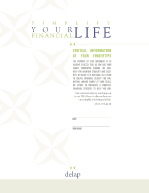 Financial Life Simplification Guide