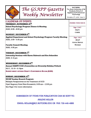 The State University of NJ - gsappweb rutgers