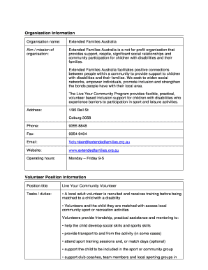 Extended Families Australia - portphillip vic gov