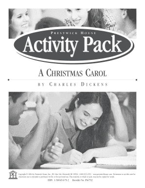 A Christmas Carol Activity Pack