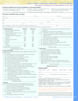 AAID 64th Annual Educational Conference Registration Form