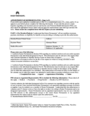 Appointment of Representative Form