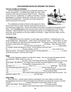 Ancient Civilizations Study Guide