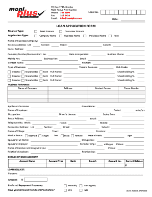 Loan Application Form