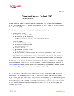 Global Stock Markets Factbook 2013