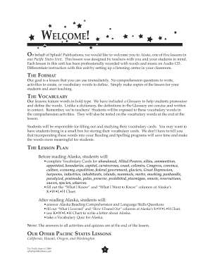 Alaska Lesson Plan