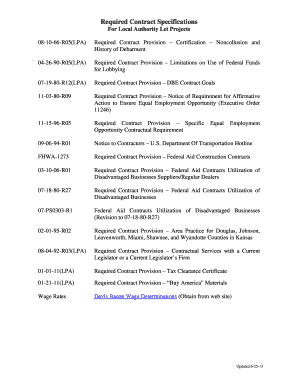 Certification Noncollusion and History of Debarment