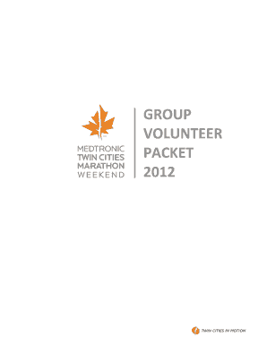 Medtronic Twin Cities Marathon Group Volunteer Application