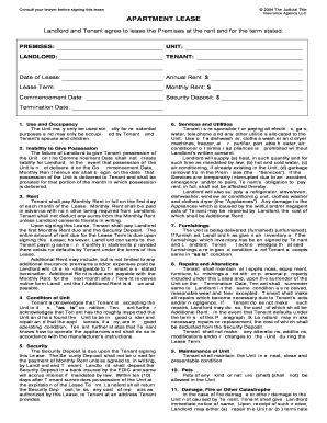 Apartment Lease Agreement