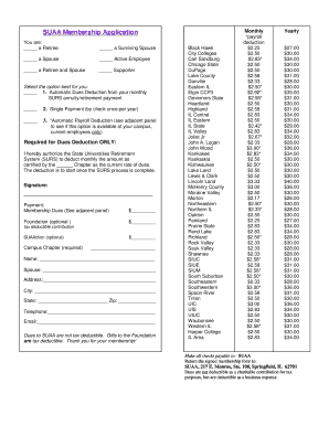 SUAA Membership Application