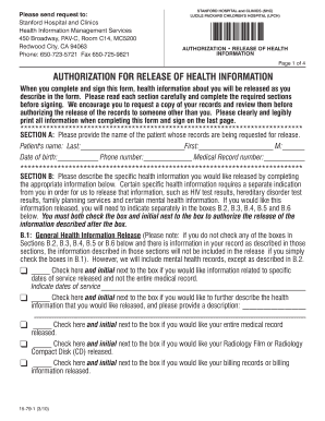 Authorization for Release of Health Information