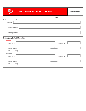 Emergency Contact Form