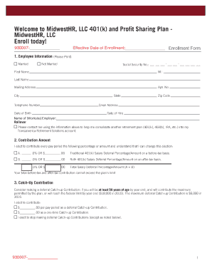 Employee Enrollment Form