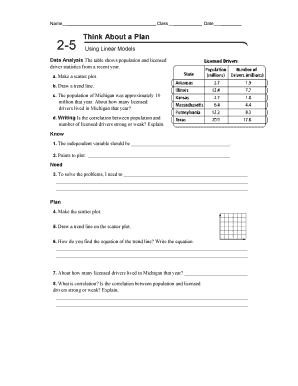 Data Analysis Worksheet