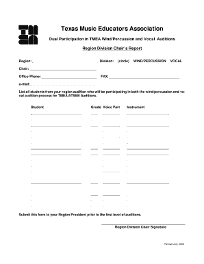 TMEA Dual Certification Form