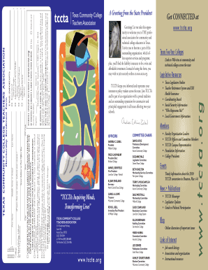 Texas Community College Teachers Association Membership Form