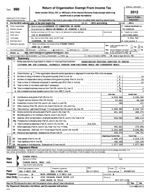 Form 990 Return of Organization Exempt From Income Tax