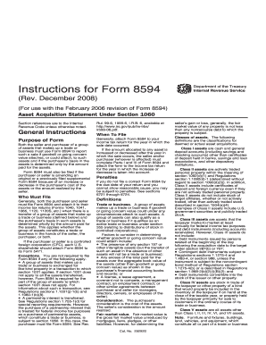 IRS Form 8594 Instructions