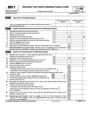 Alternative Fuel Vehicle Refueling Property Credit Form